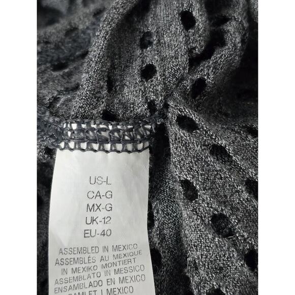 Trina Turk Recreation Hooded Mesh Cover Up Swimwear Women’s Gray Size Large - Picture 7 of 8